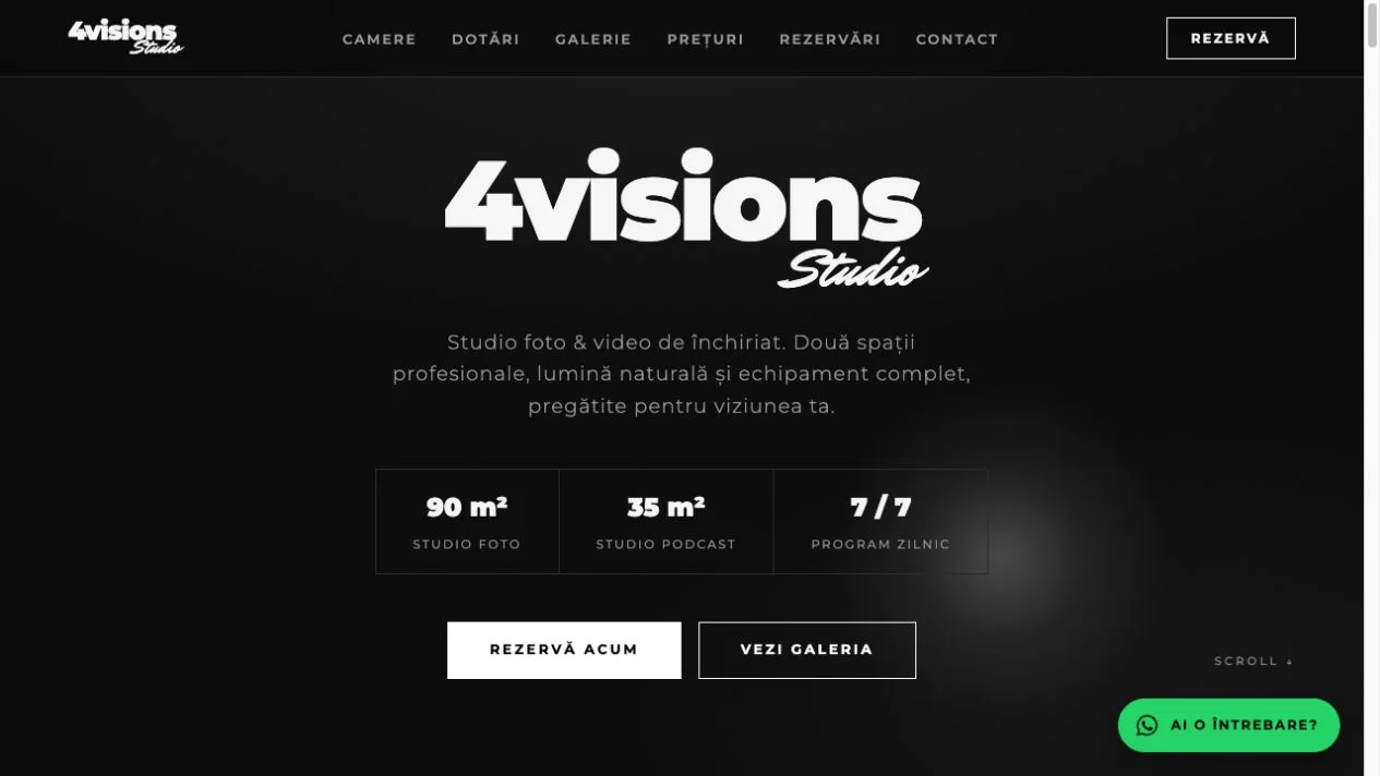Previzualizare website 4visions Studio